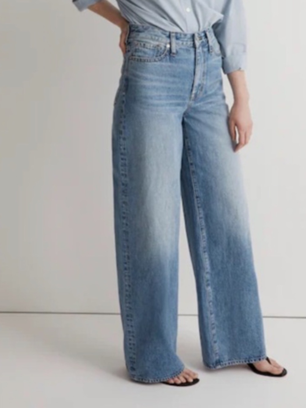 Madewell Curvy Superwide Leg Jeans Size 32 Tall (33" inseam)